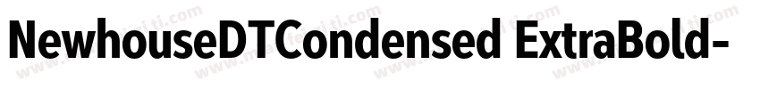 NewhouseDTCondensed ExtraBold字体转换